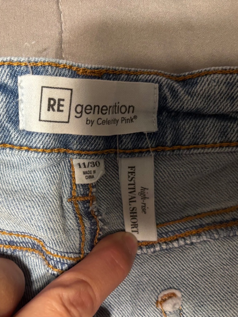 RE Generation by Celebrity Pink High-Rise Festival Denim Shorts | Size 11/30